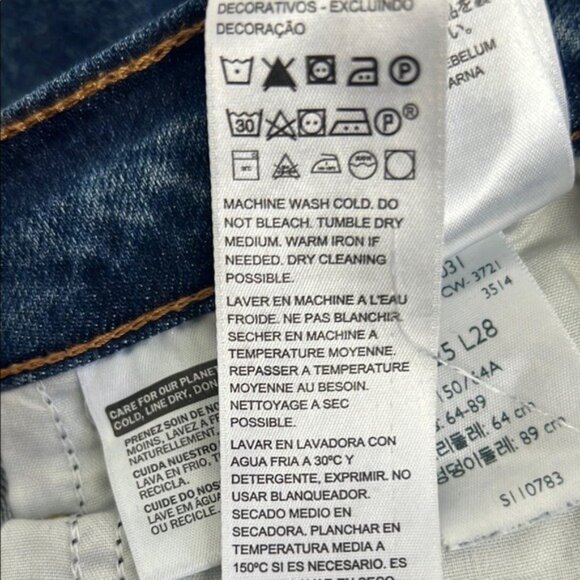 Levi’s High Rise Wedgie Straight Cropped Jeans - 25 - Picture 14 of 14